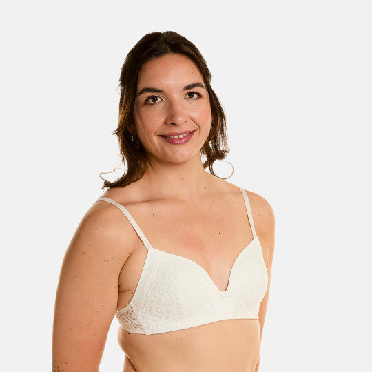 Soutien-gorge ampliforme souple ivoire Eternelle
