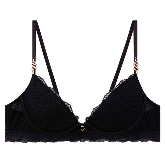 Soutien-gorge ampliforme coque moulée push-up noir Poison