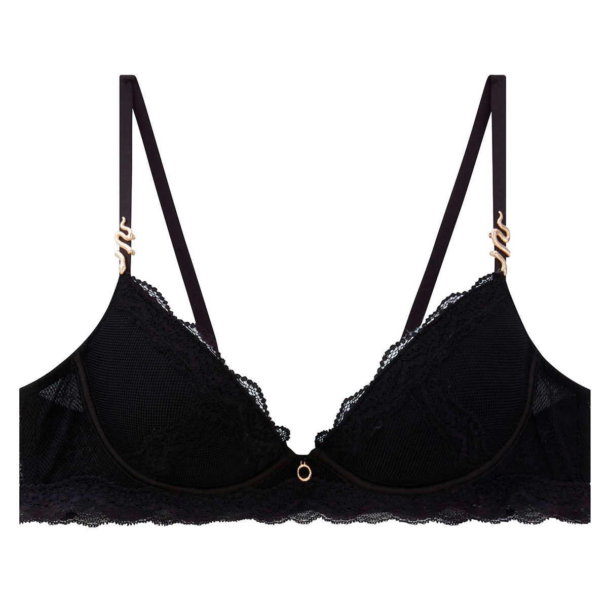 Pomm'Poire Soutien-gorge ampliforme coque moulée push-up noir Poison