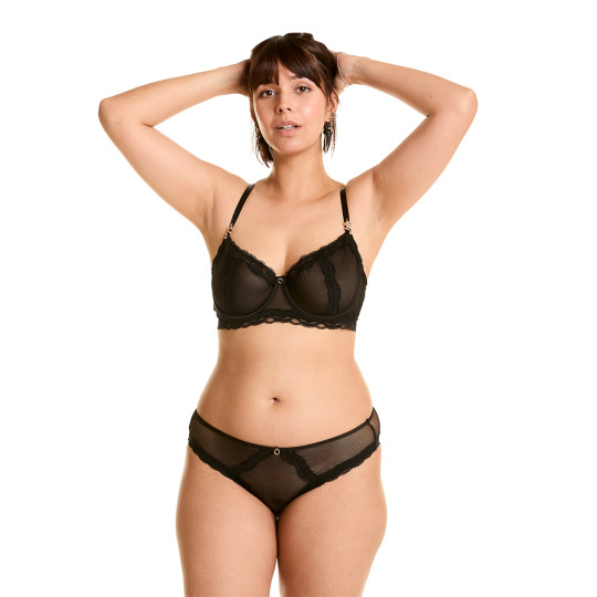 Soutien-gorge corbeille noir Poison