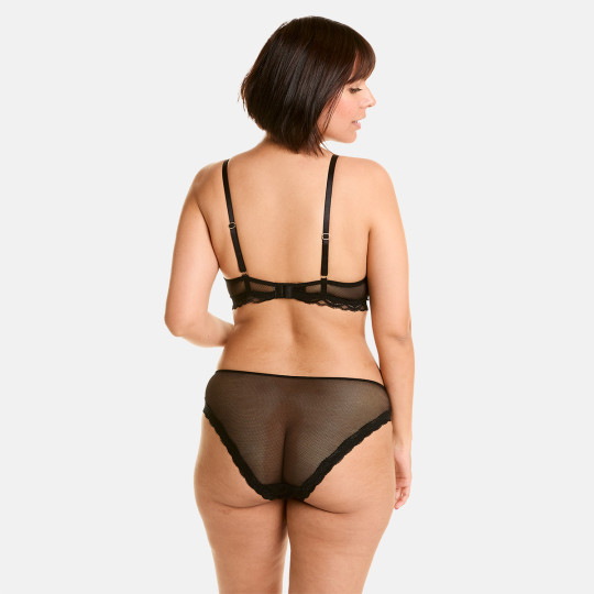Soutien-gorge corbeille noir Poison