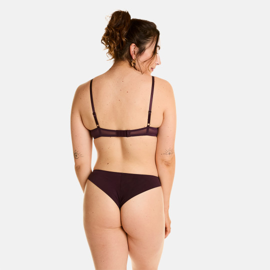 Soutien-gorge ampliforme prune Santal