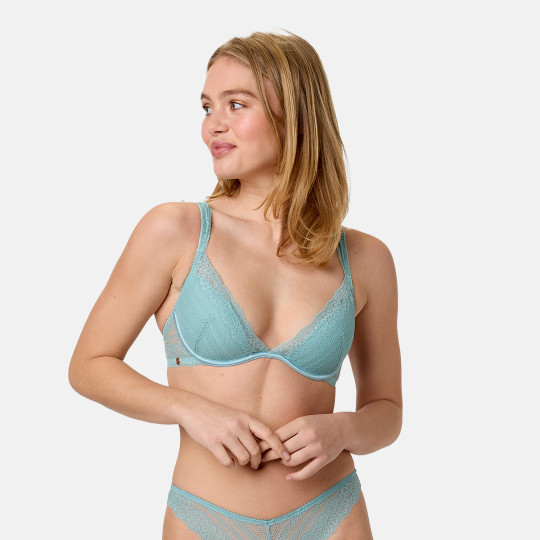 Soutien-gorge coques moulées vert Agapanthe