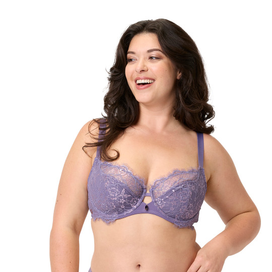 Soutien-gorge armatures grand maintien violet Aromatique