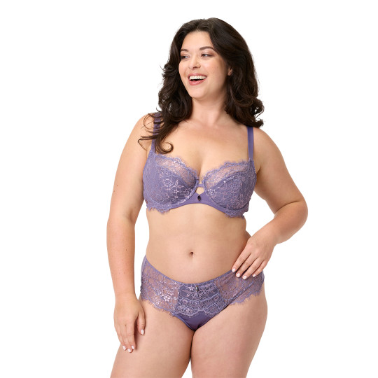 Soutien-gorge armatures grand maintien violet Aromatique