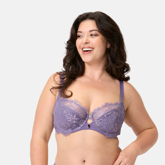 Soutien-gorge armatures grand maintien violet Aromatique