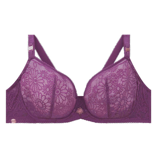 Soutien-gorge armatures grand maintien violet Azalee