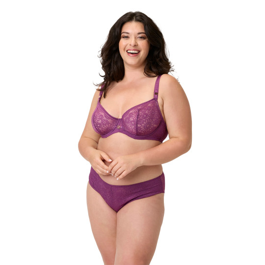 Soutien-gorge armatures grand maintien violet Azalee