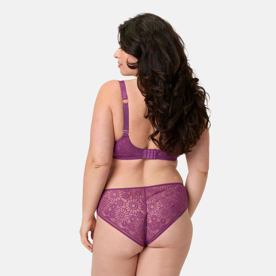 Soutien-gorge armatures grand maintien violet Azalee
