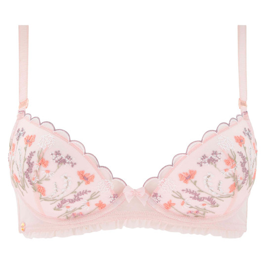Soutien-gorge coques moulées poudre Floraison