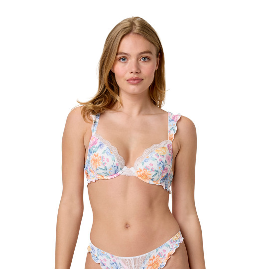 Soutien-gorge coques moulées ivoire Jardin