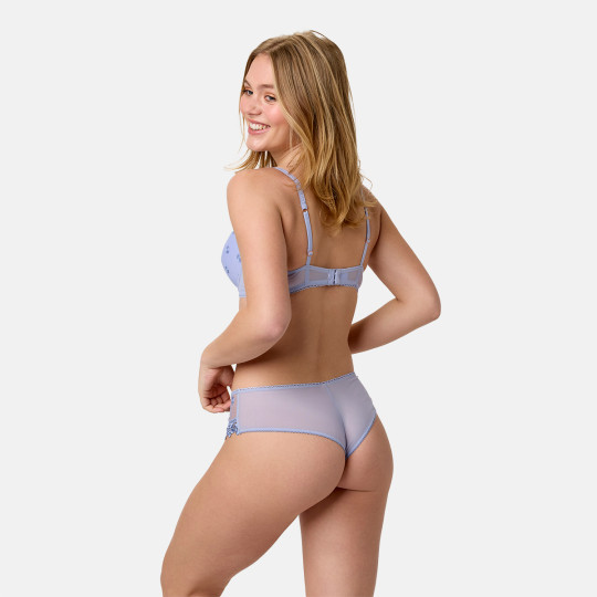 Shorty tanga bleu Myosotis
