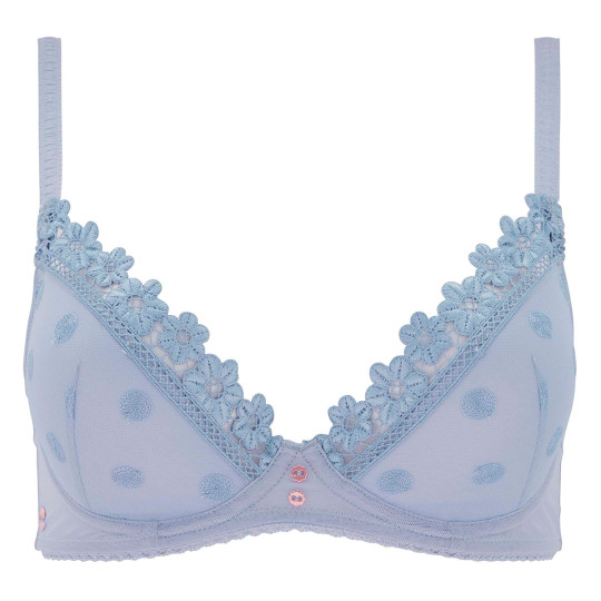 Soutien-gorge coques moulées bleu Myosotis