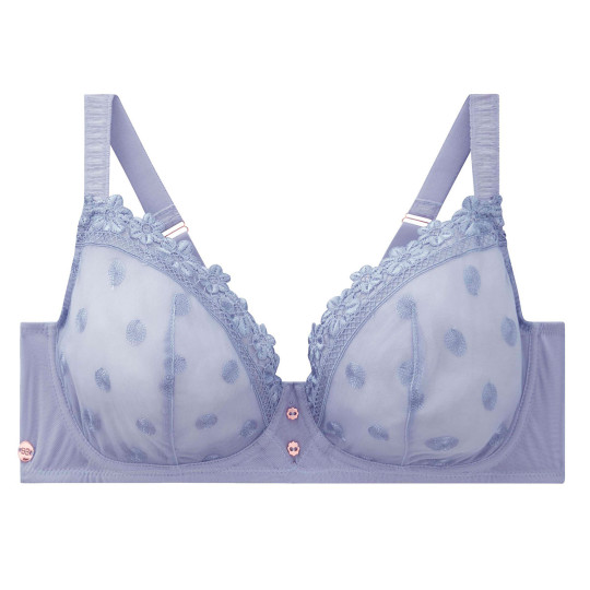 Soutien-gorge armatures grand maintien bleu Myosotis