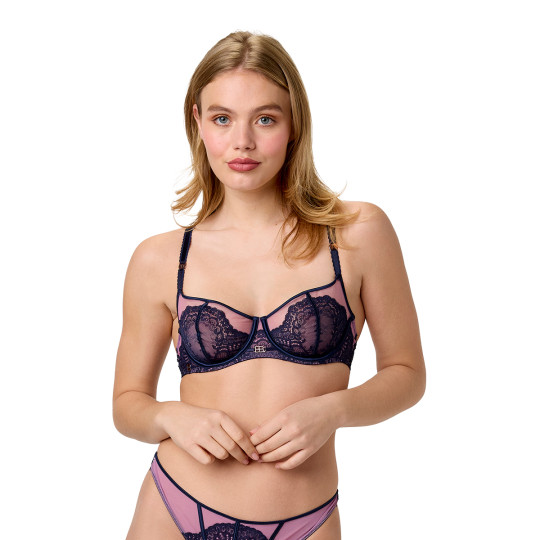 Soutien-gorge coques armatures bleu marine Nectar