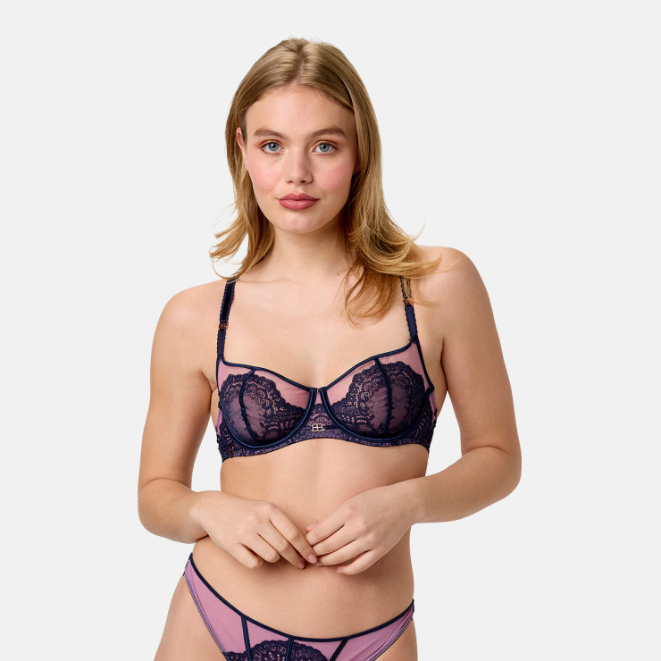 Soutien-gorge coques armatures bleu marine Nectar