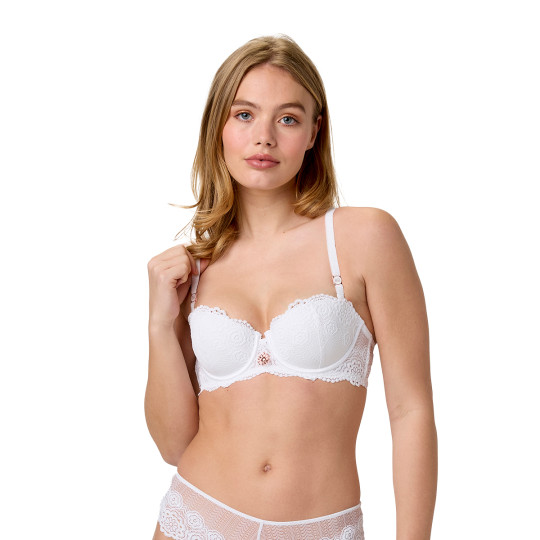 Soutien-gorge coques moulées blanc Rosee