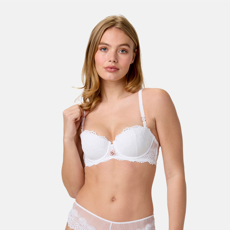 Soutien-gorge coques moulées blanc Rosee