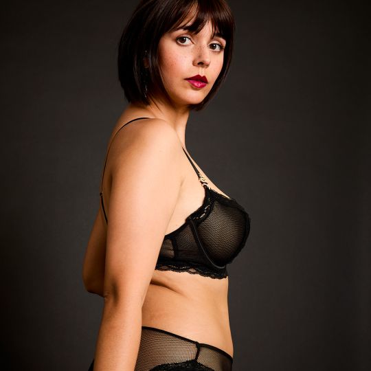 Soutien-gorge corbeille noir Poison
