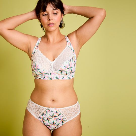Culotte blanc imprimé Ella