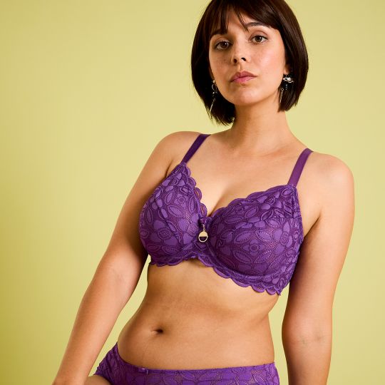 Soutien-gorge à armatures grand maintien violet Edito
