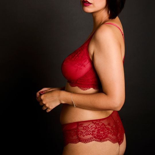 Shorty tanga rouge Desordre