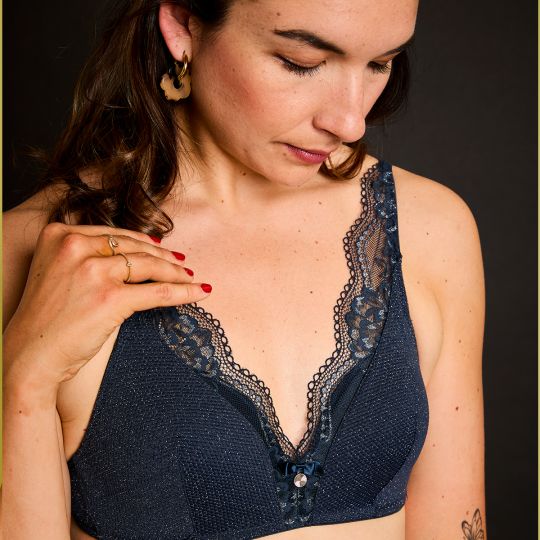 Soutien-gorge ampliforme souple gris Desordre