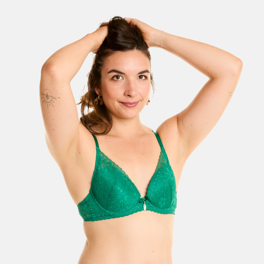 Soutien-gorge ampliforme vert Eclat
