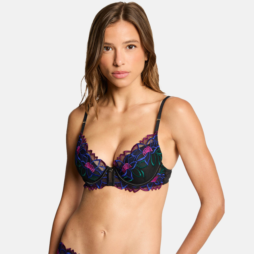 Soutien-gorge coques moulées noir Angelica