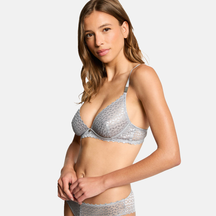 Soutien-gorge armatures argent Carolina