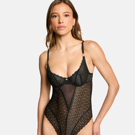 Body slip noir Carolina