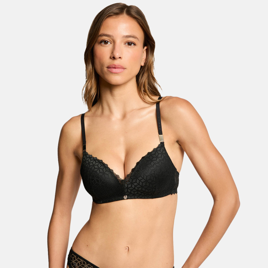 Soutien-gorge coques moulées souple noir Carolina