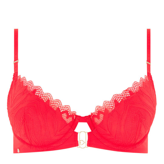 Soutien-gorge coques moulées rouge Claudia