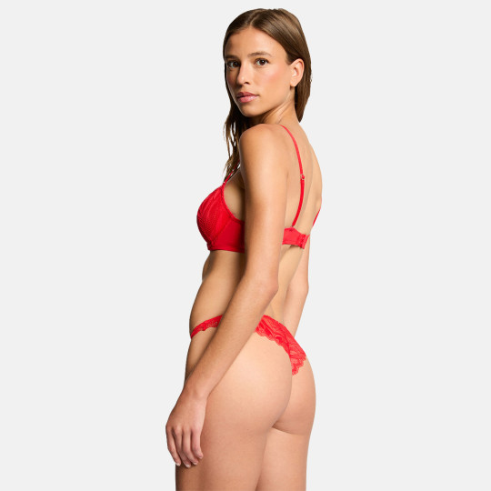 Soutien-gorge coques moulées rouge Claudia