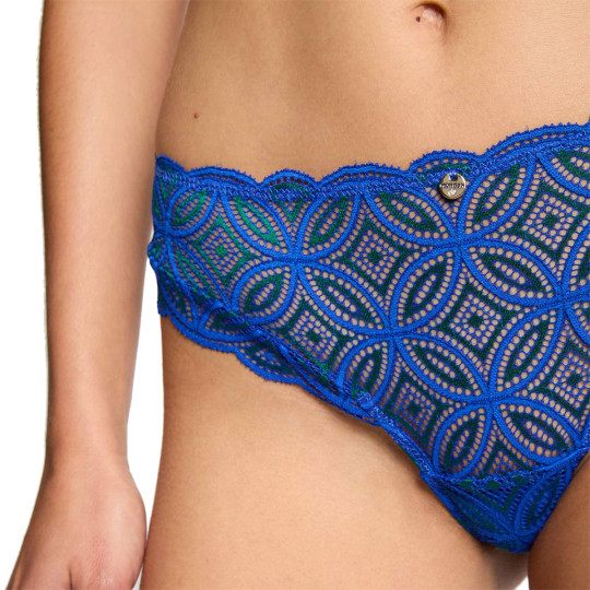 Shorty tanga bleu Emma