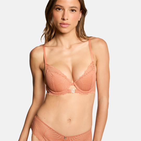 Soutien-gorge coques moulées caramel Garance