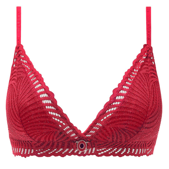 Soutien-gorge souple bordeaux Glory
