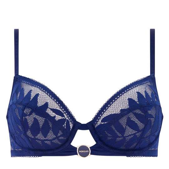 Soutien-gorge armatures bleu marine Lina