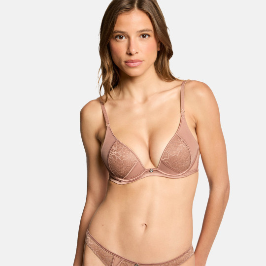 Soutien-gorge coques moulées beige Louna