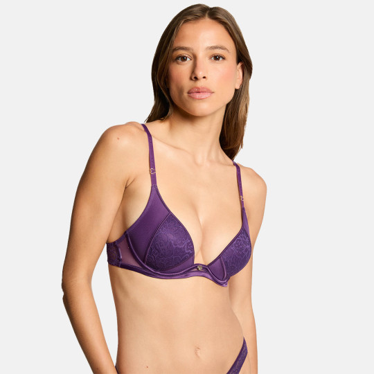 Soutien-gorge coques moulées violet Louna