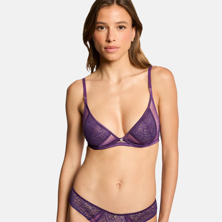 Soutien-gorge armatures violet Louna