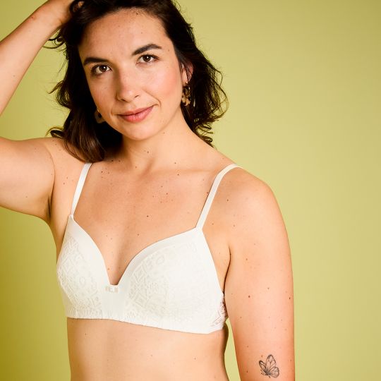 Soutien-gorge ampliforme souple ivoire Eternelle