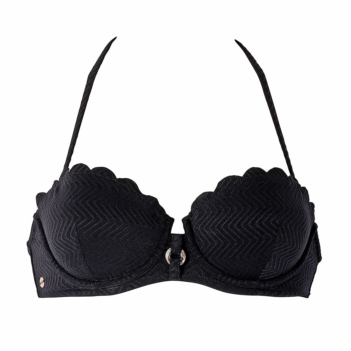 Haut de maillot de bain bandeau noir Bohochic