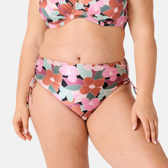 Culotte de bain taille haute marron Comédienne