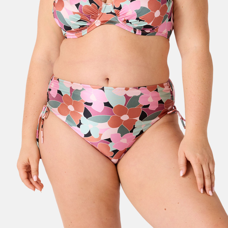 Culotte de bain taille haute marron Comédienne