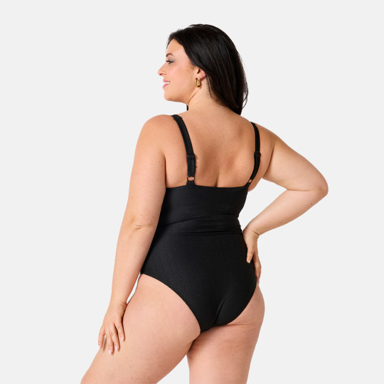 Maillot de bain 1 pièce noir Désinvolte