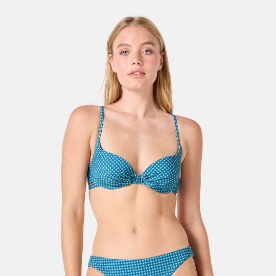 Haut de maillot de bain balconnet vert Eclectique