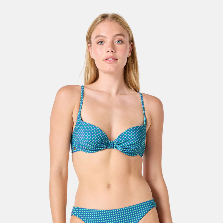 Haut de maillot de bain balconnet vert Eclectique