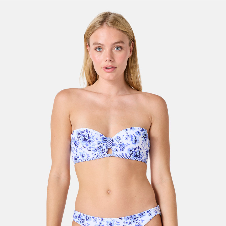 Haut de maillot de bain bandeau blanc Mythe