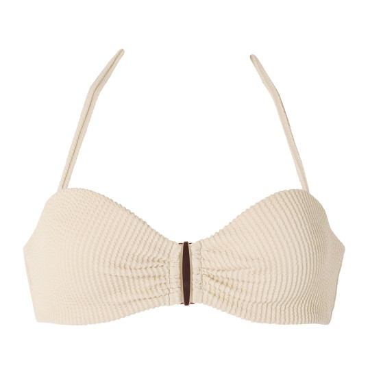 Haut de maillot de bain bandeau crème Rêveuse